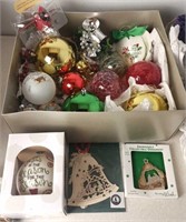 Box of Religious/Assorted Christmas Ornaments