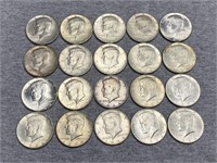 1964 90% Silver Kennedy Halves