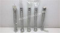 Lot of 5 BMI Water Heater Full Port Braided Tubes