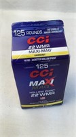 (125) CCI MAXI-MAG 22 WMR