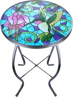 Mosaic Patio Side Table - Hummingbird
