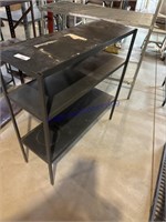 METAL SHELVING UNIT--36W X 12D X 36T, IN BASEMENT