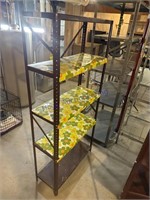 METAL SHELVING UNIT 30W X 12D X 66T,