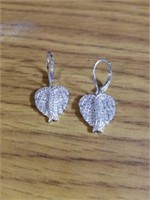 925 Silver CZ Earrings 4.4g total weight