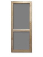 RELIABILT 32-in x 80-in Brown Wood Screen Door