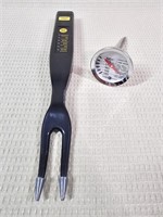 Temper Grilling Fork & Mear Thermometer