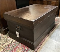 Vintage Chest , Removable Tray 39 w x 25.5 d x 21