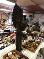 Nice Wood Indian Statue