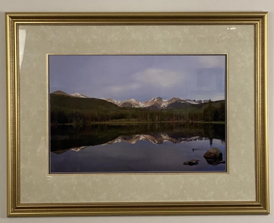 2007 Photograph of a lake, signed 44"x34"