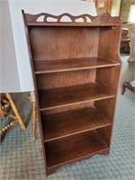 Bookshelf, mahogany look,