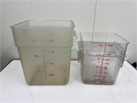 Pair Of Cambro Food Storage Containers