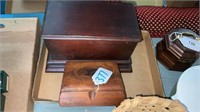 2 wooden jewelry boxes