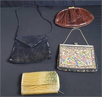 Group of vintage handbags