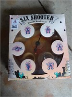 Six shooter tequila roulette in box