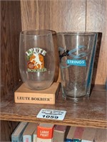 Fender Strings & Leute Bokbier glasses