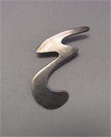 Sterling Mexico Silver Modernistic Brooch