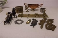 Assorted Brass, Silver Plate & More