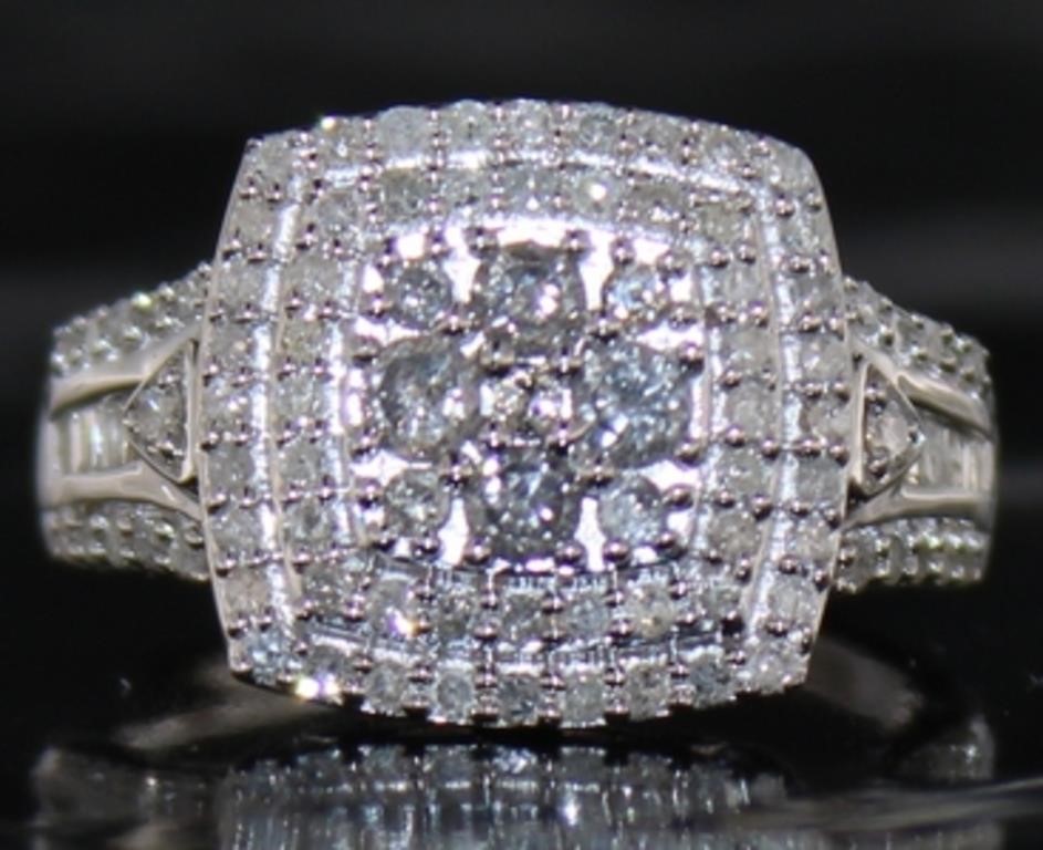 Cushion Cut 1.00 ct Diamond Designer Ring