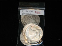 Bag (10) Silver Halves