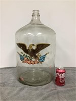 Glass Jar w/ Eagle on Front   NOT SHIPPABLE