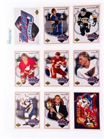 Collection of 9 UD Brett Hull Cards