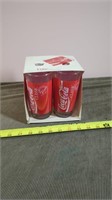 4 COCA-COLA GLASSES