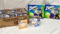 Two packages of Ziploc big bags storage bags. 10