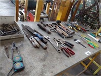 Large Qty Hand Tools incl Files, Shifting Spanner