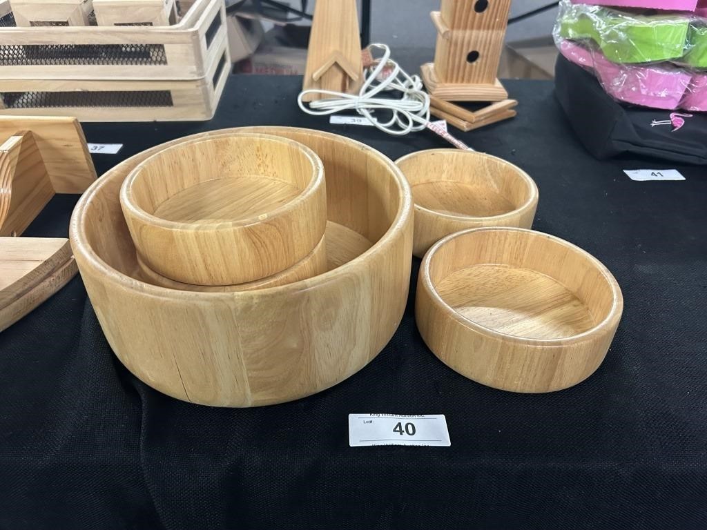 Lot Of Wooden Bowls