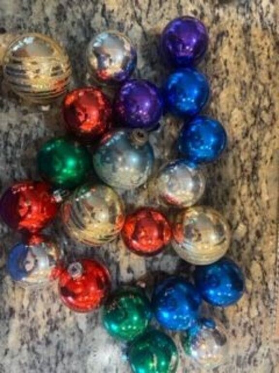 Glass vintage Christmas balls