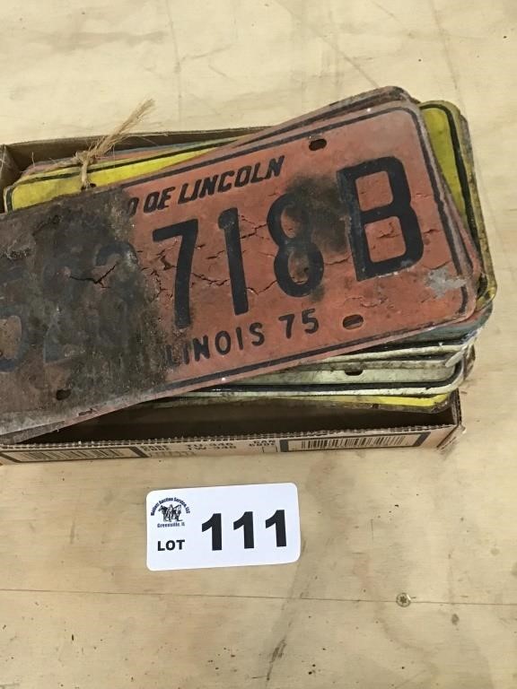 10 PAIRS 1970 s LICENSE PLATES