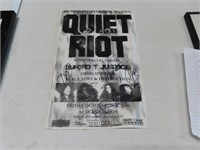 QUIET RIOT Autographed Concert 8.5x11 Poster