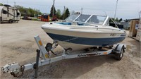 Larson 14' Fiberglass Boat 140hp I/B w/ Trailer