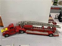 VINTAGE METAL TFD FIRE TRUCK