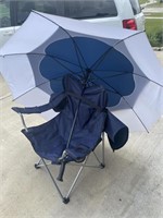 Folding Chair & Large Automatic Umbrella
