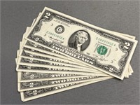 (8) $2.00 Bills
