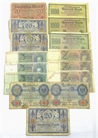 15 pc LARGE FOREIGN CURRENCY / PAPER MONEY