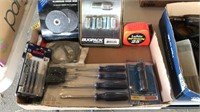 FLAT OF ASST NEW IN BOX TOOLS