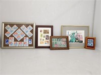 Framed Stamps Lot