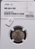 1944 NGC MS66+ RED LINCOLN CENT