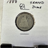 1888 SEATED LIBERTY SILVER DIME