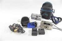 Fuji, Canon & Minolta Camera's, Chargers & Cases
