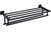 ALISE BLACK TOWEL RACK 31IN LENGTH