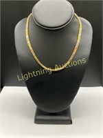 STERLING SILVER GOLD VERMEIL ITALIAN NECKLACE