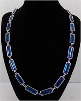 32" Chico's Blue & Silver Necklace