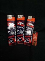 Three new extra large refillable Denver Broncos