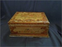Beautiful Handpainted Japanese Wooden Box