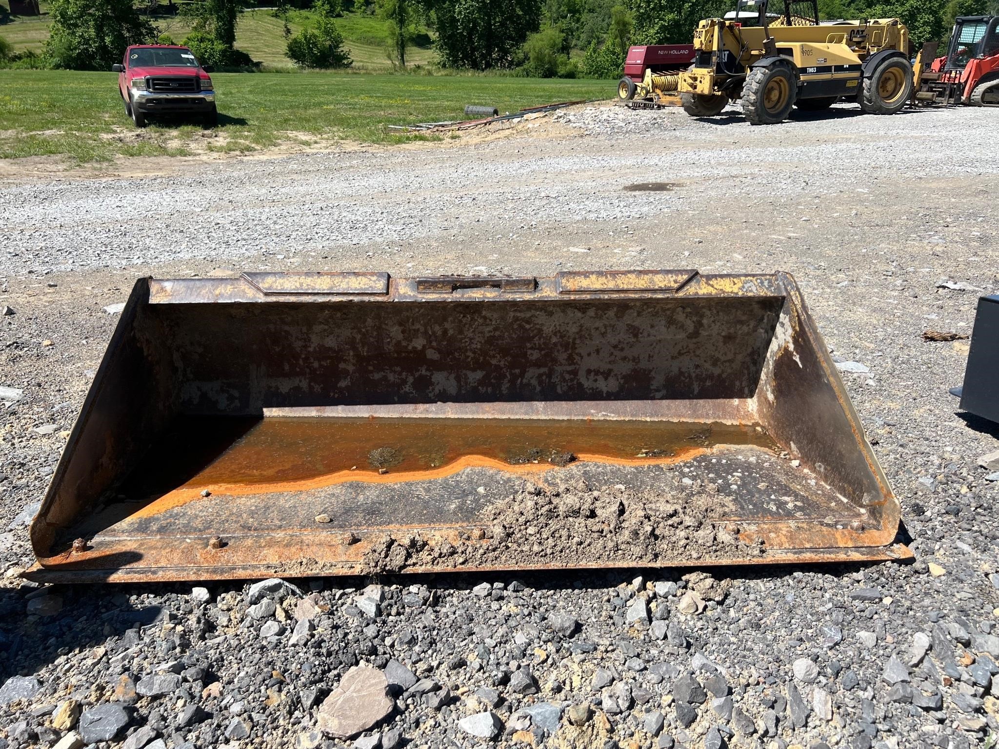 72" HD Skid Steer Quick Attach Bucket