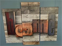 3 piece Home Canvas Pictures