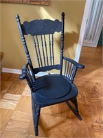 ANTIQUE PRESSED BACK ROCKER